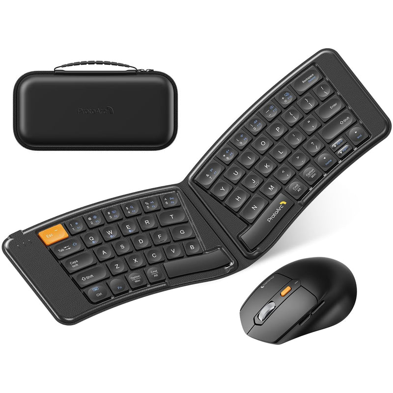ProtoArc XKM03 Foldable Multi-Device Bluetooth Keyboard and Mouse Combo