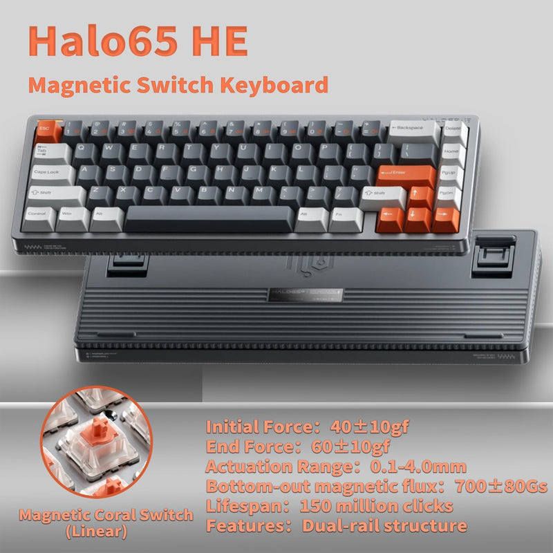 NuPhy Halo65 HE RGB 67-Key Magnetic Switch Gaming Keyboard
