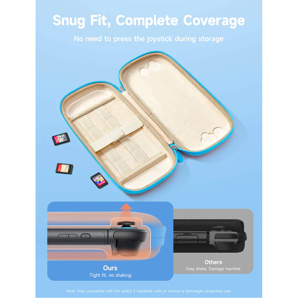 JSAUX Colorful Ultra-thin Carrying Case for Nintendo Switch 2