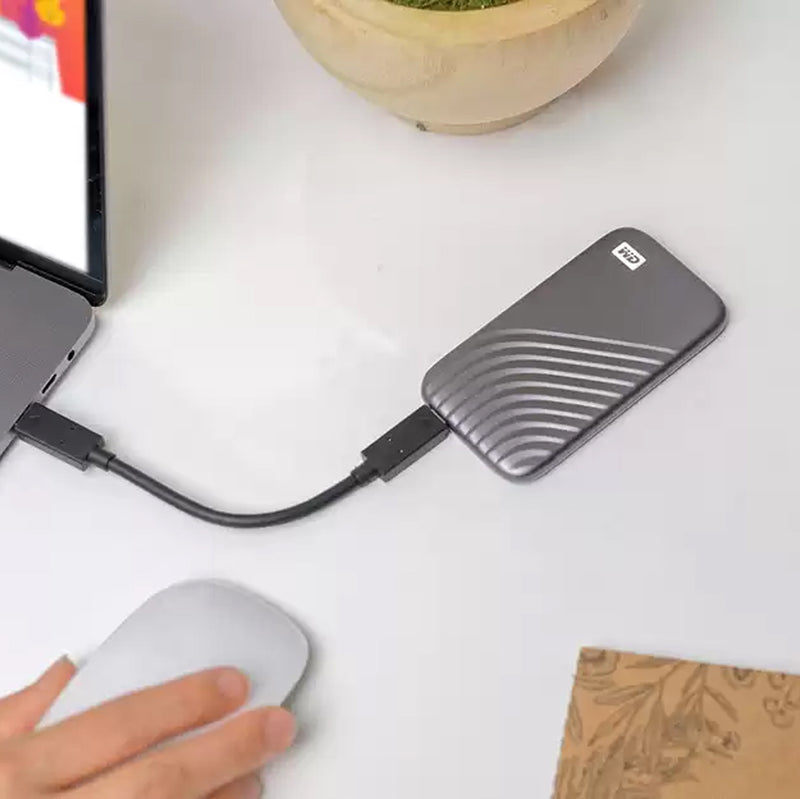WD My Passport 4TB Portable External SSD (Gray)
