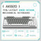 Ajazz AK820 White Backlit Wired 75% Hot-Swappable Mechanical Keyboard