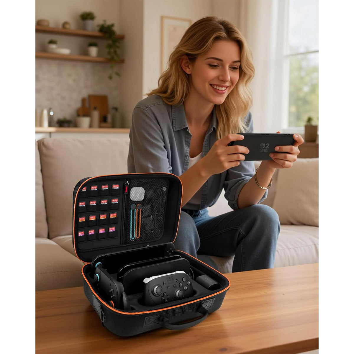 Transnovo All-in-One Travel Carrying Case for Nintendo Switch 2
