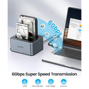 ORICO 2 Bay Hard Drive Dock HDD/SSD (6626C3-C-V1-US-GY-BP-HW)