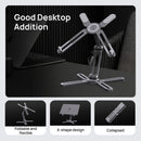 SODI 300 Foldable & Flexible X Shape Design Laptop Stand with 360 Rotating Base (Grey)