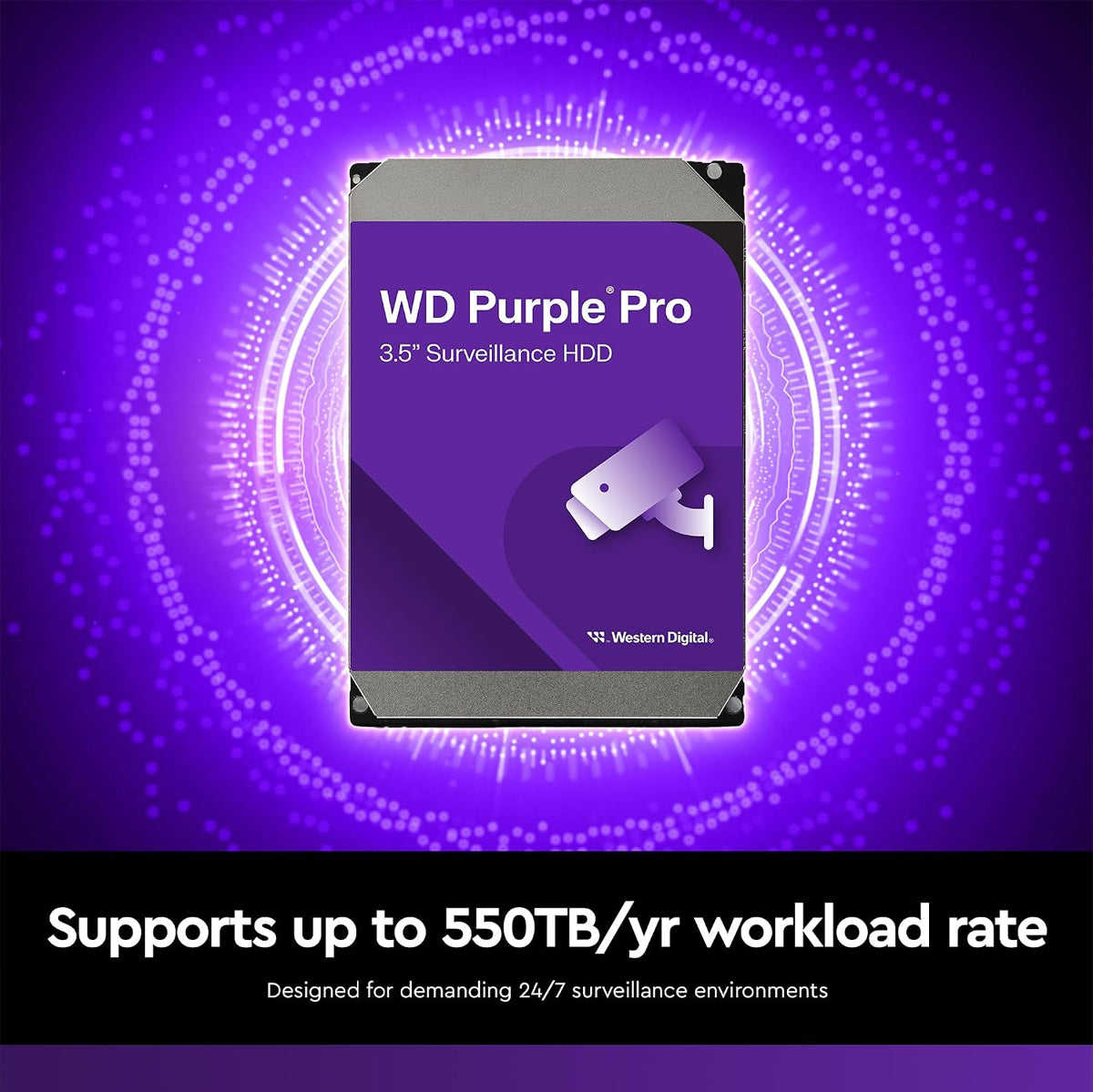 WD Purple Pro 3.5" SATA Video Analytics Hard Drive