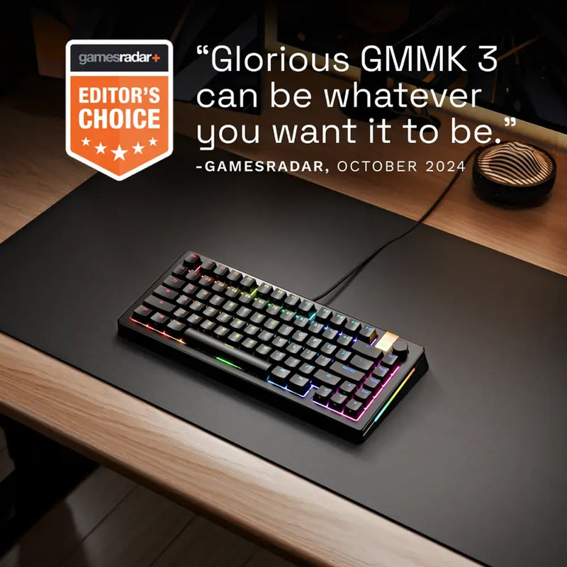 Glorious GMMK 3 HE 75% Prebuilt Hall Effect Wired Mechanical Gaming Keyboard