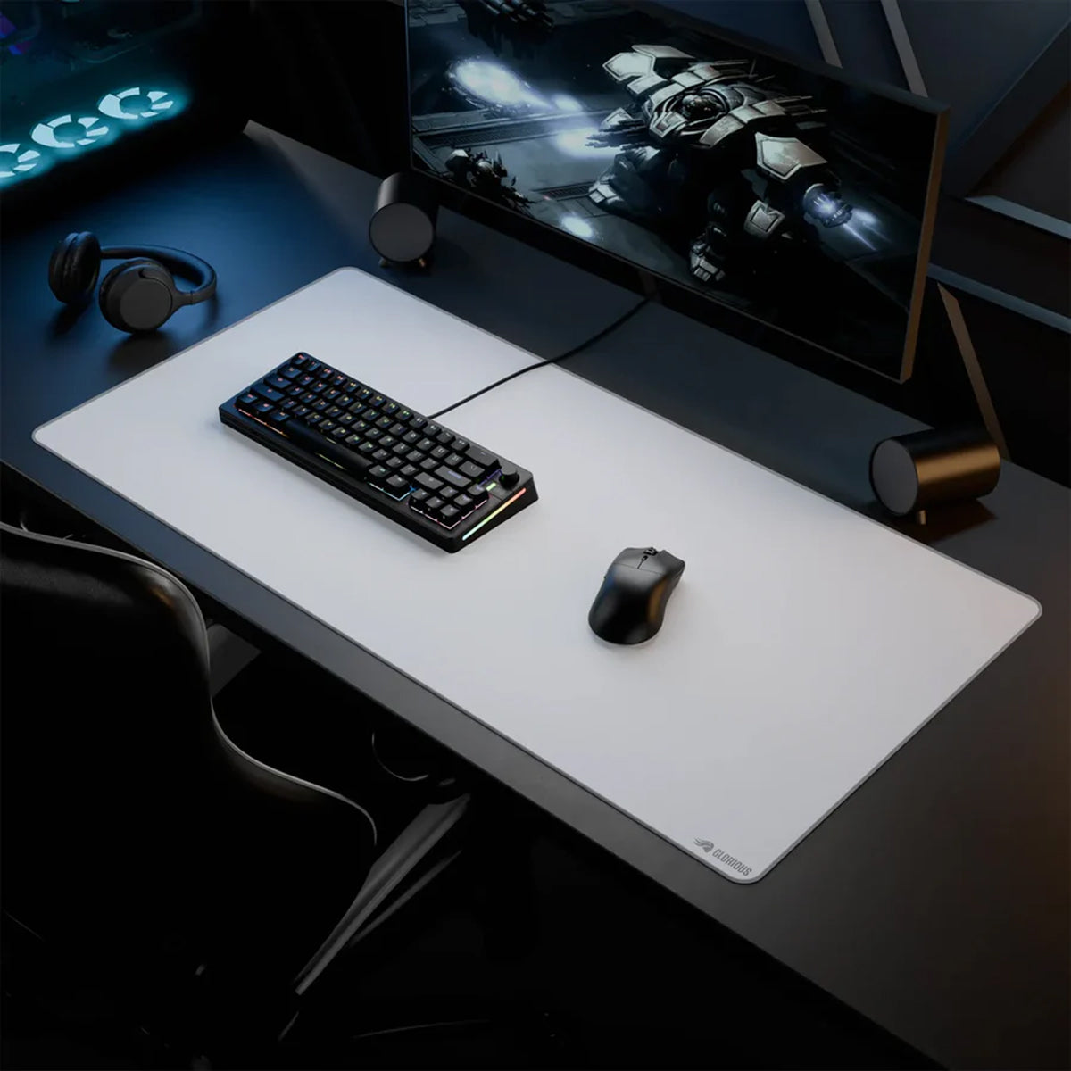 Glorious GMP 2 XXL Stitched Cloth Gaming Mousepad (White) (GLO-MP2-CLTH-STC-XXL-WHT)