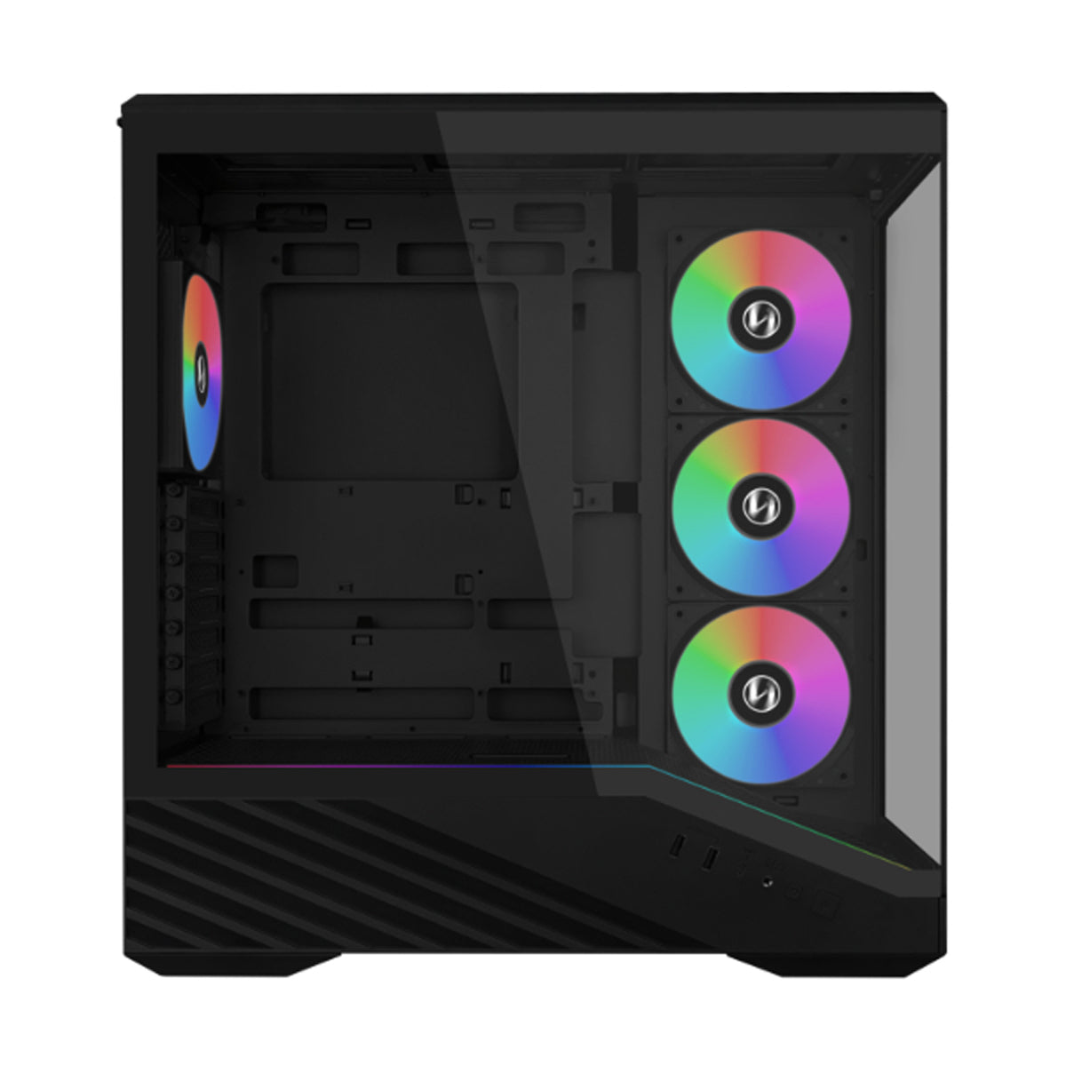 Lian Li Vector V100R Mini Compact MATX PC Case with 4 ARGB Fans (Black)