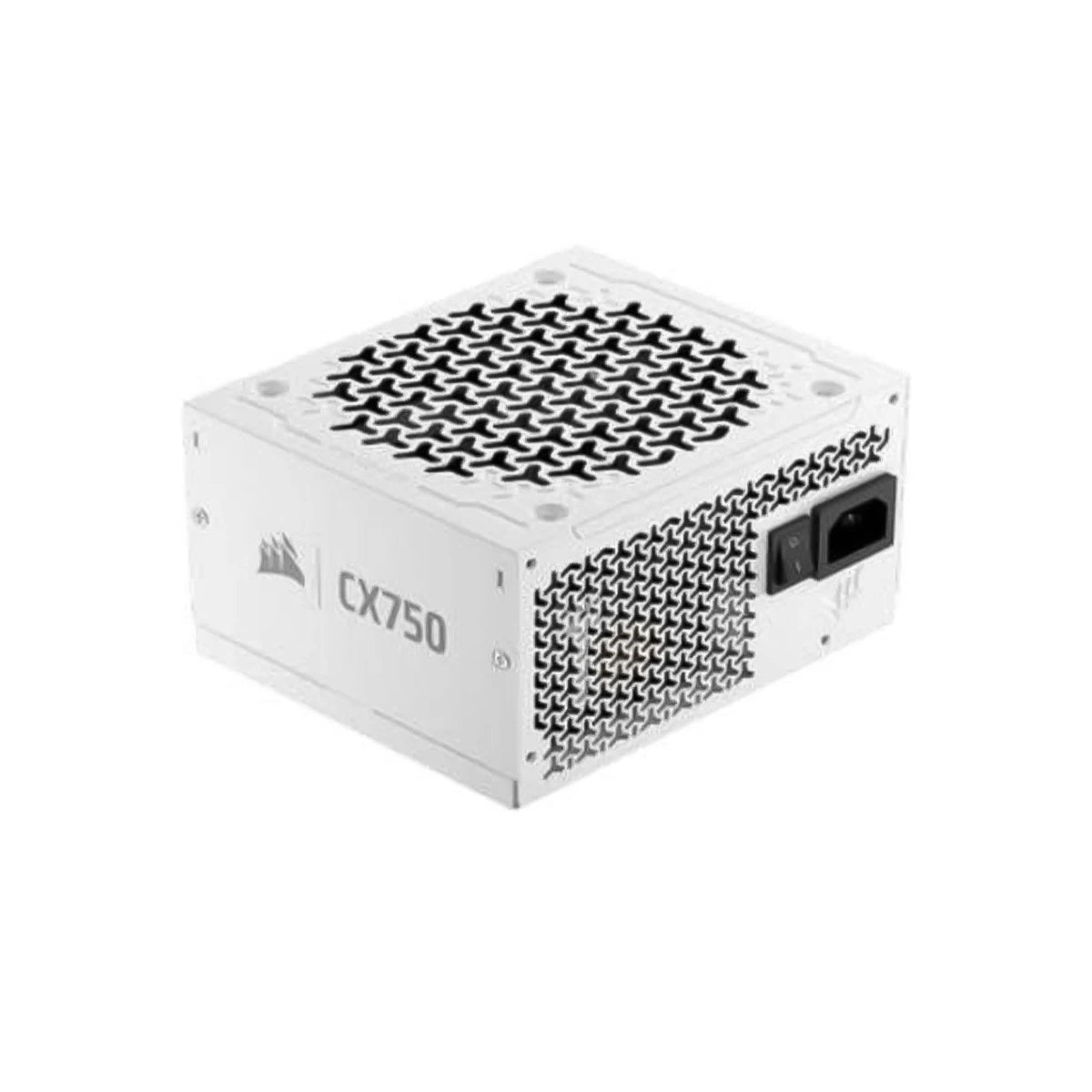Corsair CX750 750W Cybenetics Gold ATX 3.1 Low-Noise Non-Modular Power Supply (White)