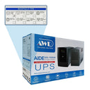 AWP Aide Single-Phase 1000VA 600W Line-Interactive UPS with Stabilizer