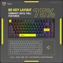 Onikuma G52 RGB 82 Keys Mechanical Keyboard (Black)