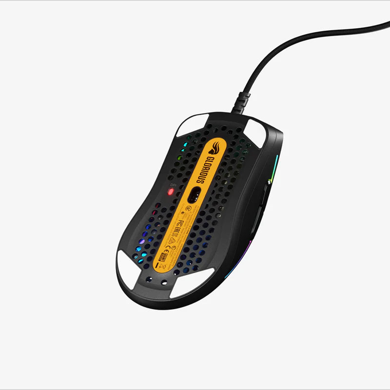 Glorious Model O 2 Mini Ultralight Ambidextrous RGB Wired Gaming Mouse (Black, White)