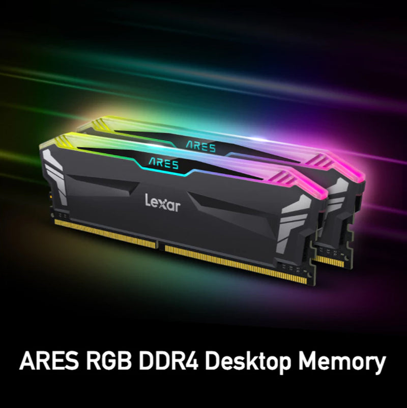 Lexar Ares DDR4 RGB 8GB 3200MHz CL16 1.35V 288-Pin UDIMM Desktop Memory