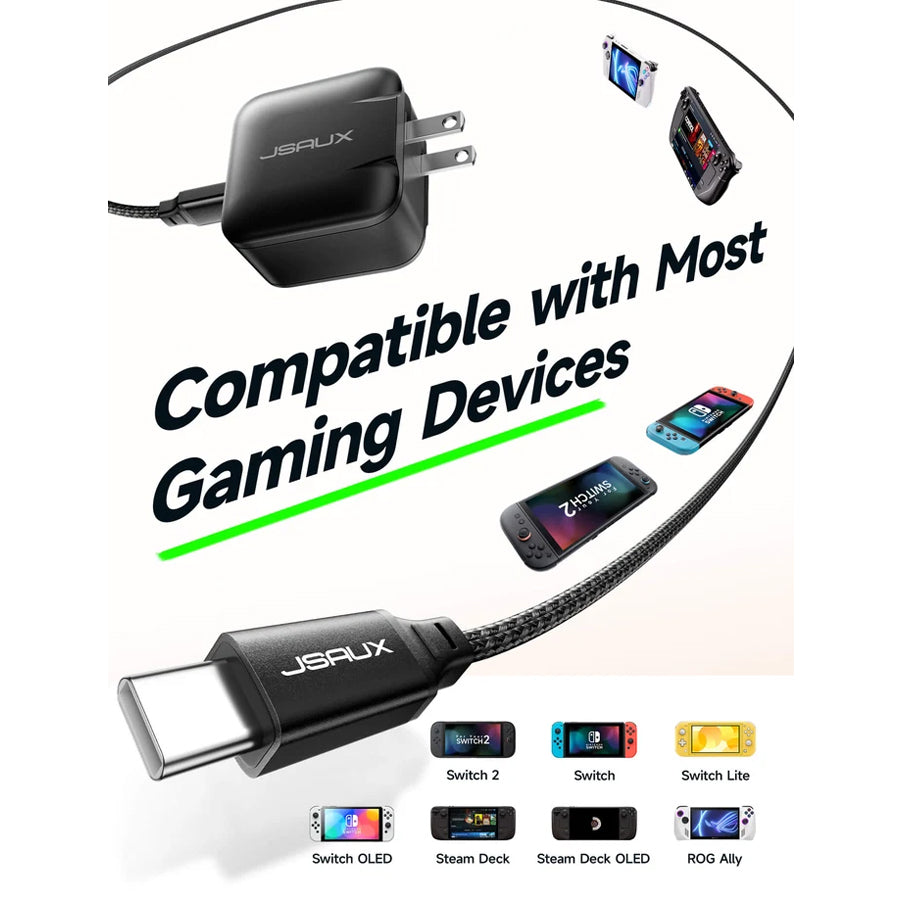 JSAUX PD 65W Foldable Smart Charger (CH6505)