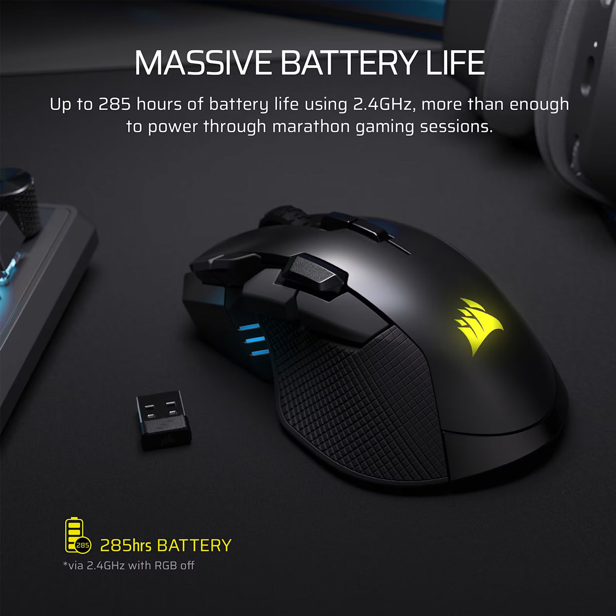Corsair IRONCLAW Wireless SE Gaming Mouse (Black) (CH-9317110-WW)