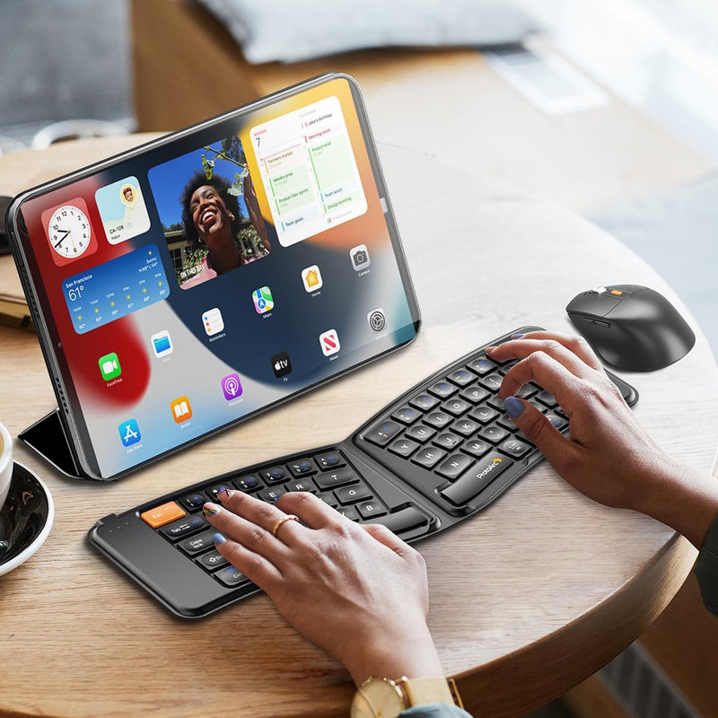 ProtoArc XKM03 Foldable Multi-Device Bluetooth Keyboard and Mouse Combo