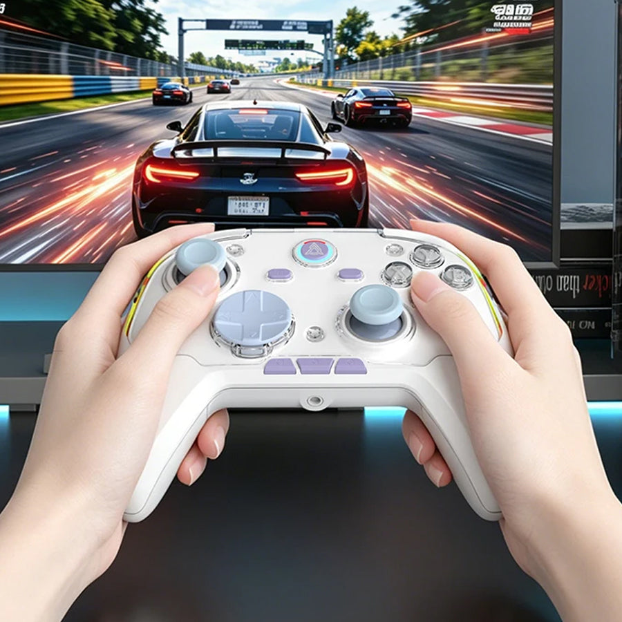 Ajazz GP100 NS Tri-Mode Gaming Controller Set with Hall Effect