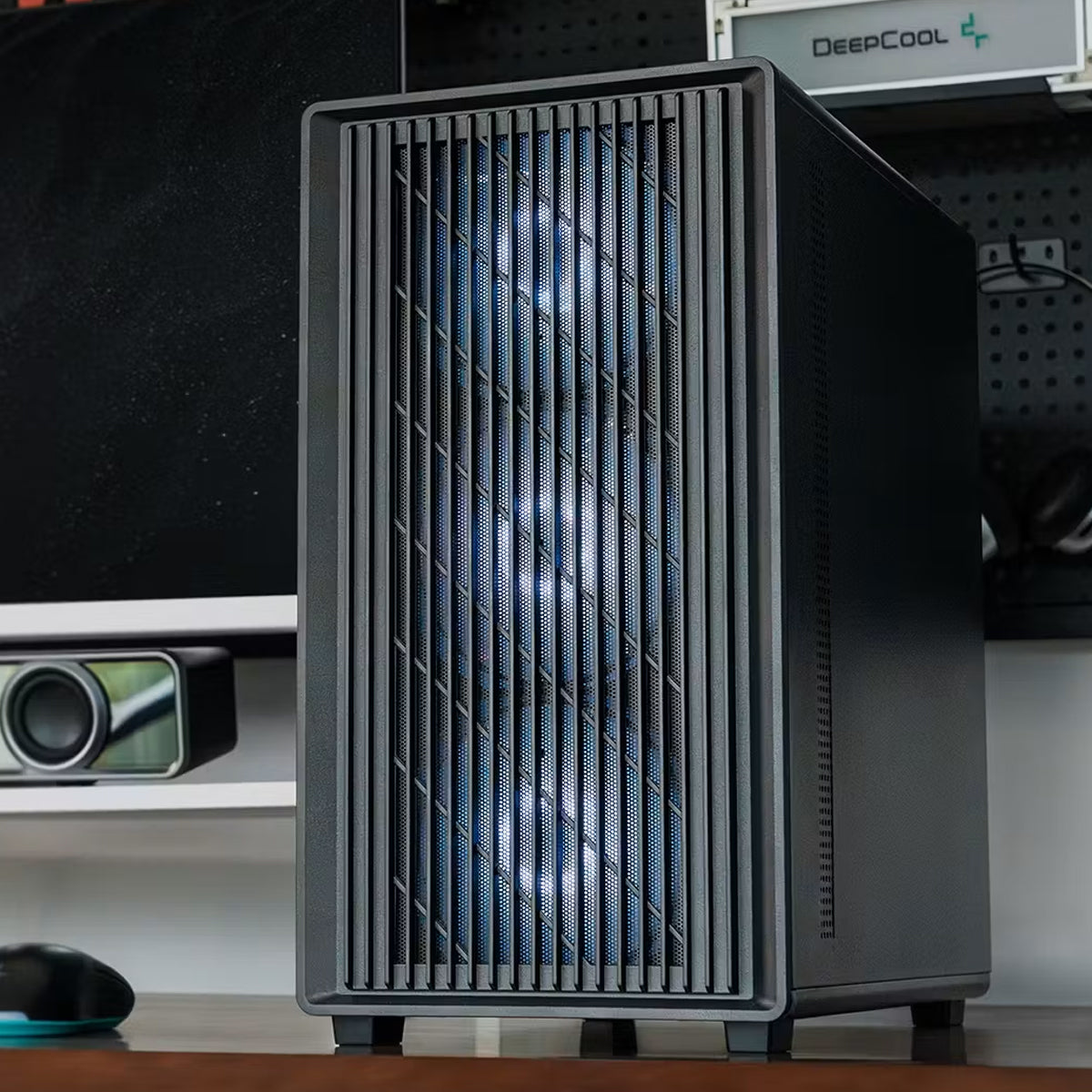 DeepCool CC350 4F Tempered Glass High-Airflow Micro-ATX / M-ATX PC Case