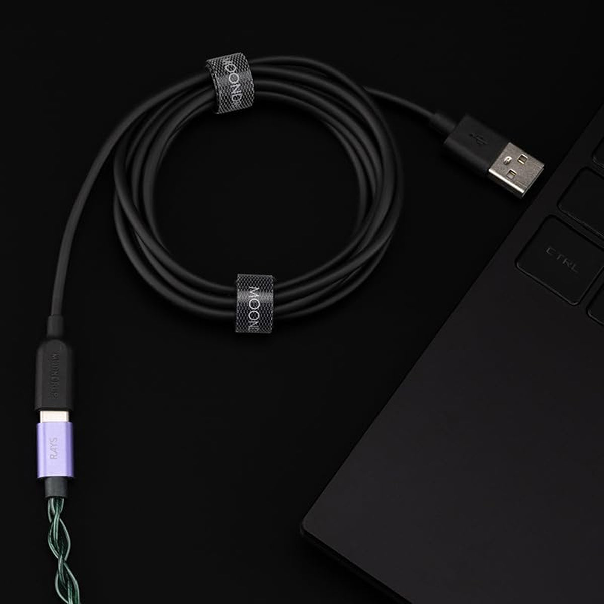 Moondrop Rays USB-C DSP Pro Gaming In-Ear Monitor with Mic AI Denoise