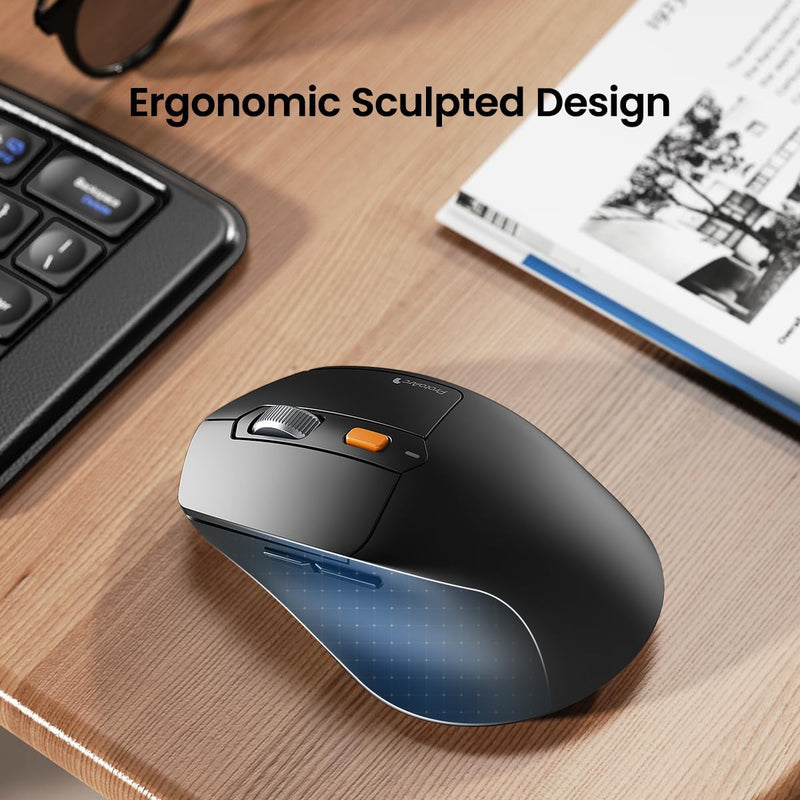 ProtoArc XKM03 Foldable Multi-Device Bluetooth Keyboard and Mouse Combo