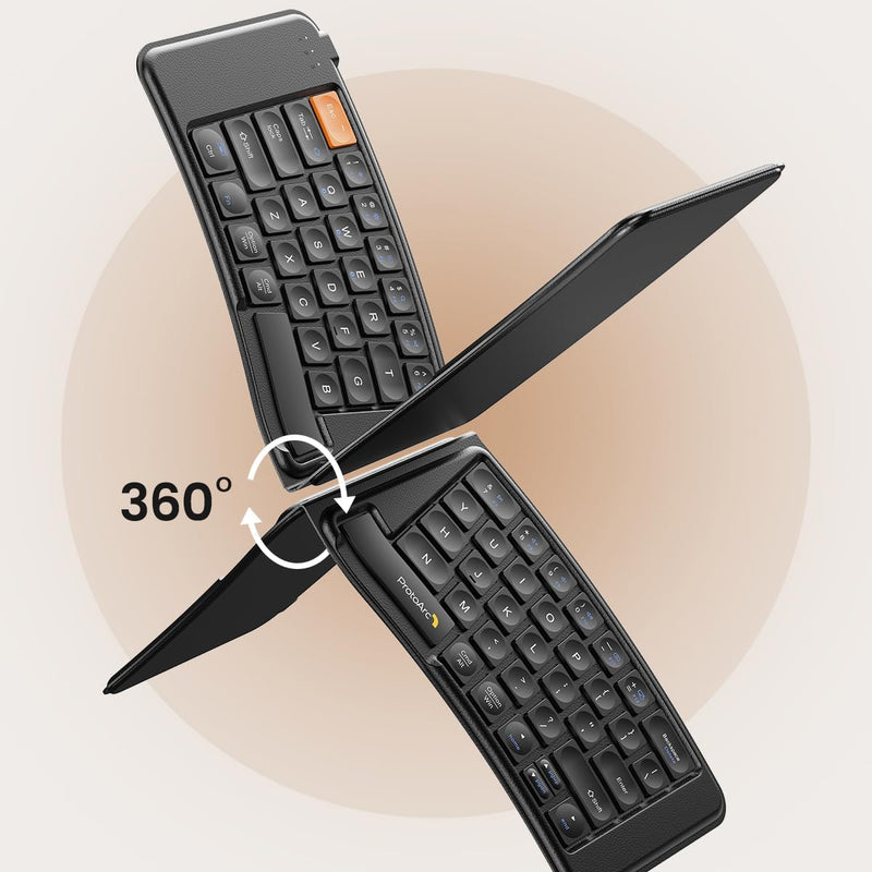 ProtoArc XKM03 Foldable Multi-Device Bluetooth Keyboard and Mouse Combo