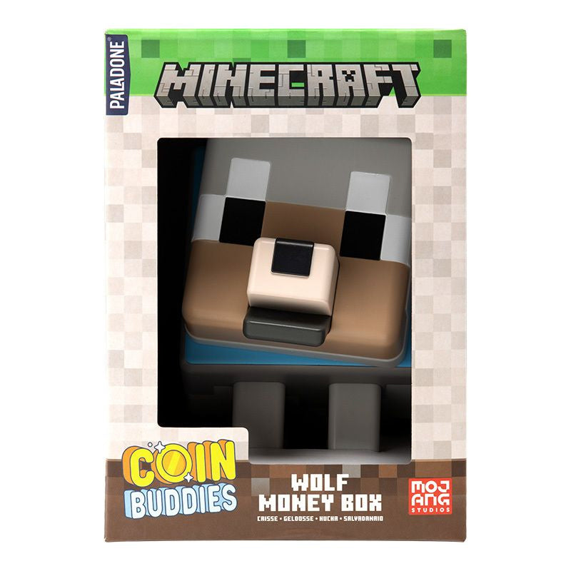 Paladone Minecraft Coin Buddies Wolf Money Box (PP15335MCF)