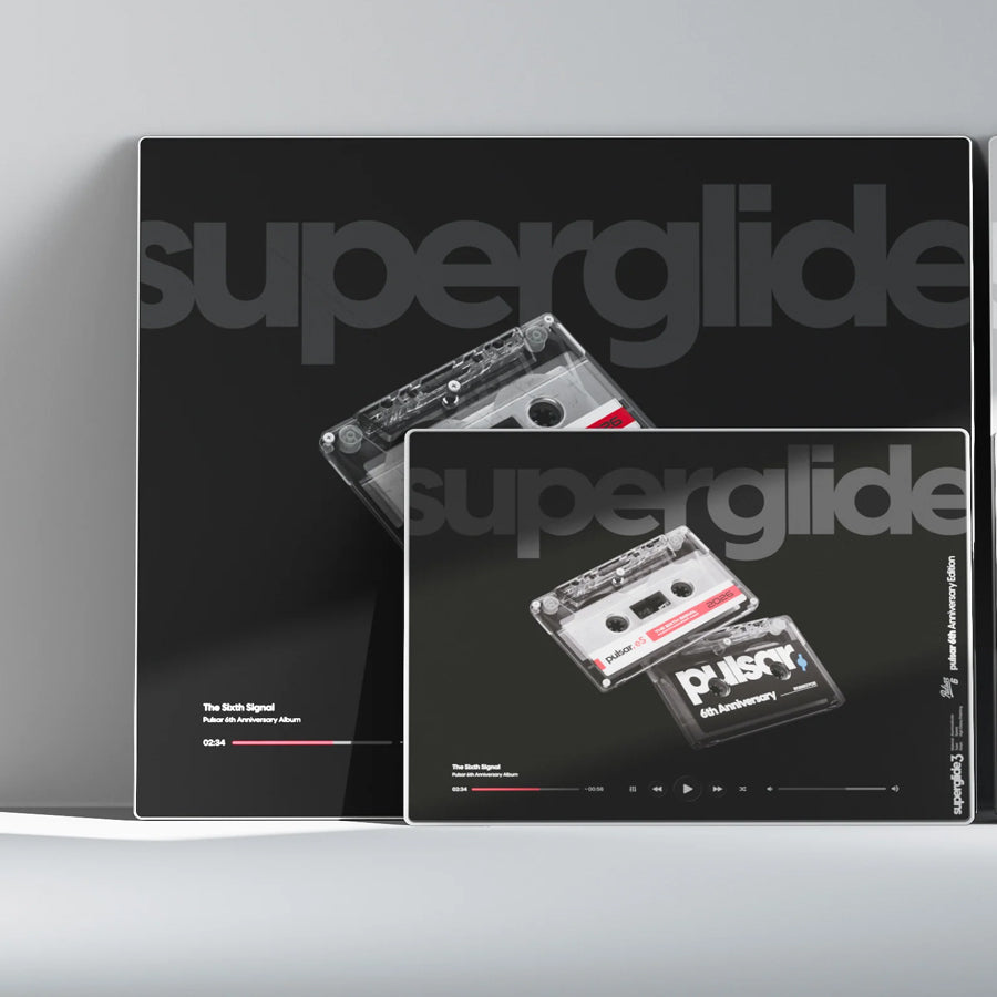 Pulsar Superglide 3 Premium Glass Mousepad 6th Anniversary Edition (Cassette)