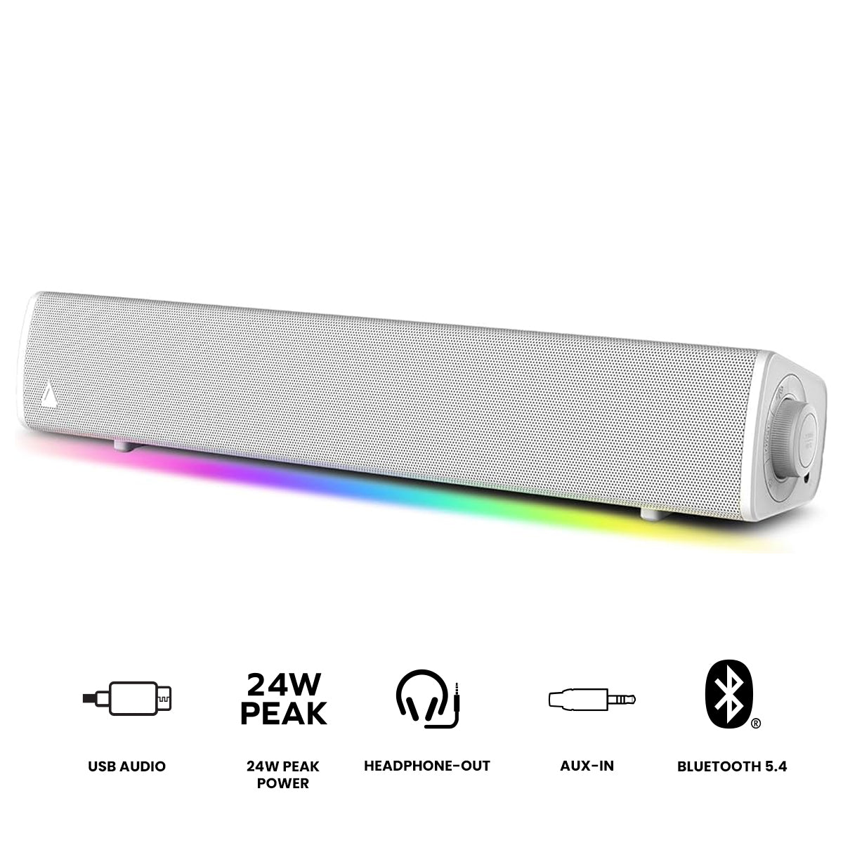 Creative Sound Blaster GS3 Compact RGB Gaming Soundbar with SuperWide Technology