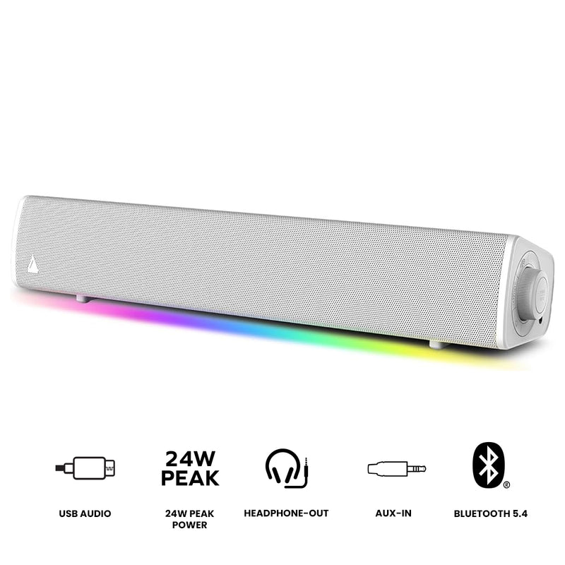 Creative Sound Blaster GS3 Compact RGB Gaming Soundbar with SuperWide Technology