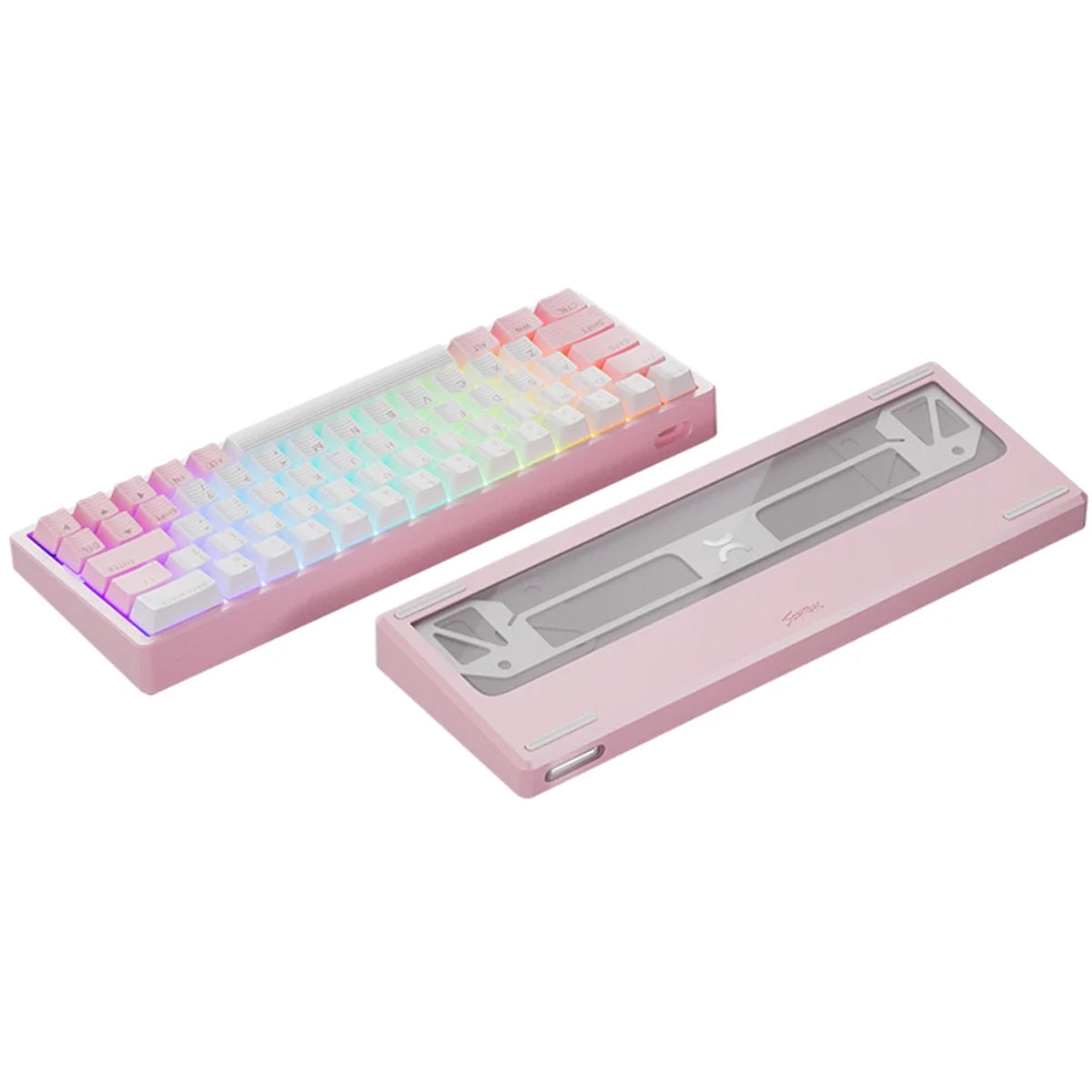 Scyrox Xpunk 63 CNC Aluminum 8K Magnetic Hall Effect Keyboard (Pink/White)