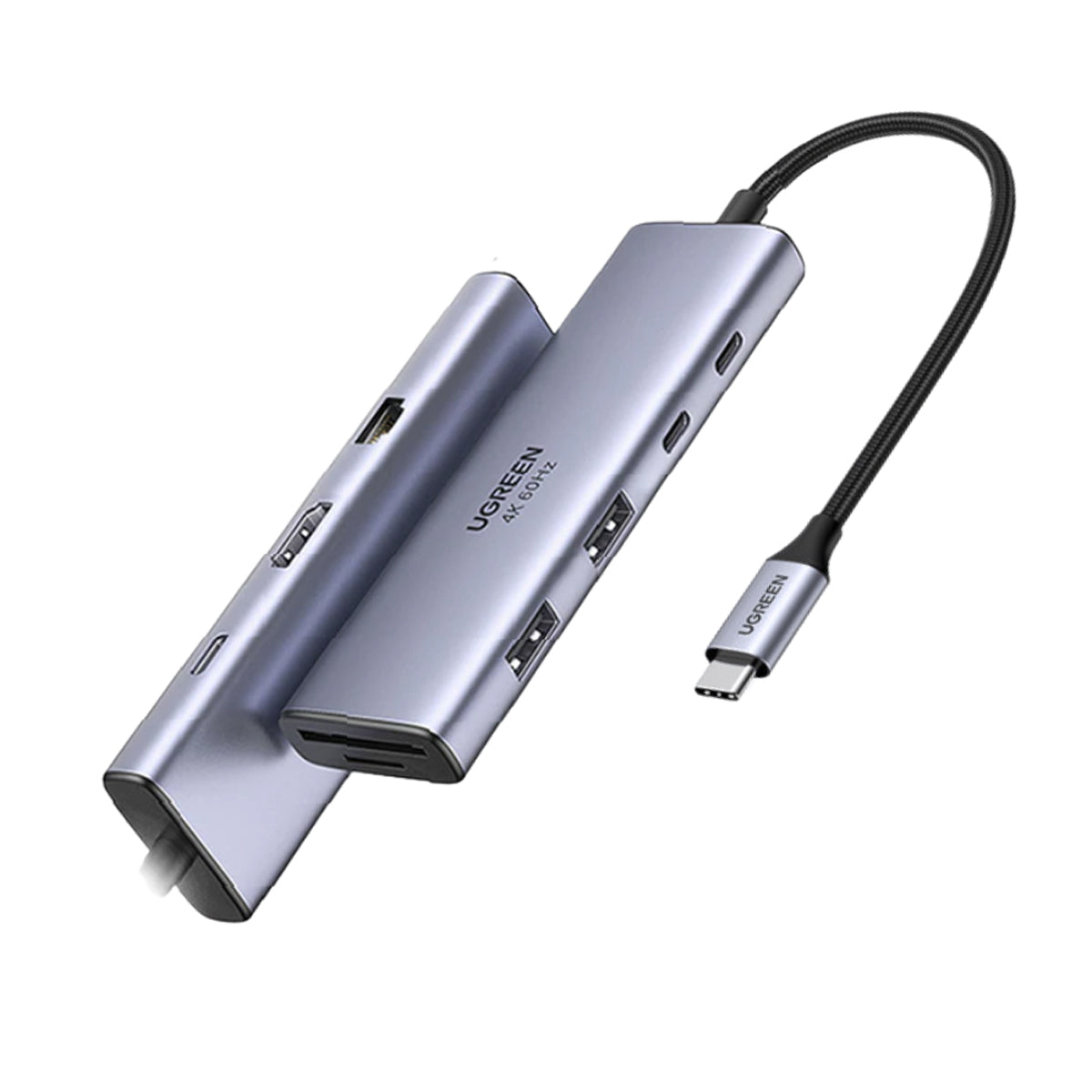 Ugreen 9-in-1 USB-C Hub - USB-C to + 2xHDMI + USB3.0 + USB-A 2.0 + SD + TF + PD - 38cm