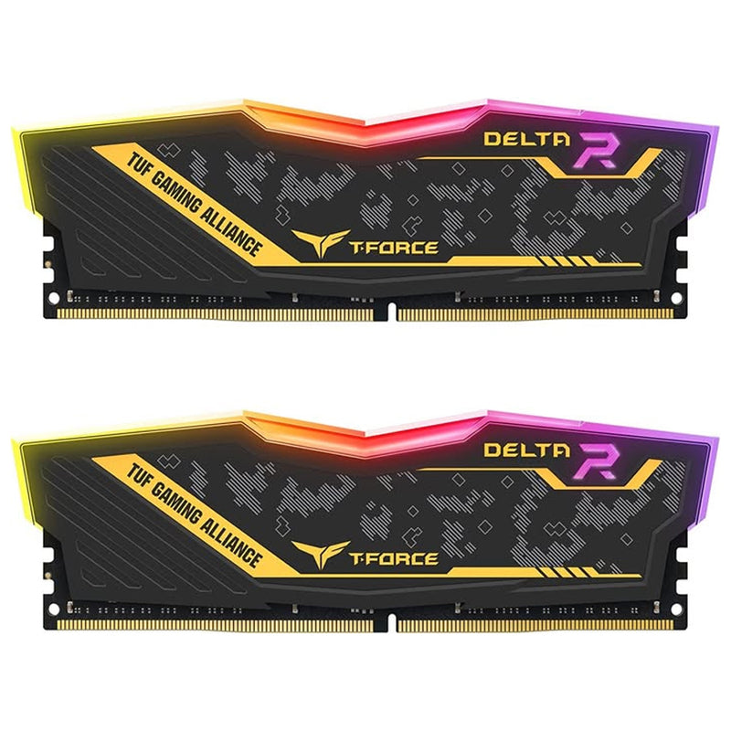 Teamgroup T-Force Delta TUF Gaming Alliance RGB 16GB (2X8GB) DDR4 3200MHZ Memory (TF9D416G3200HC16CDC01)