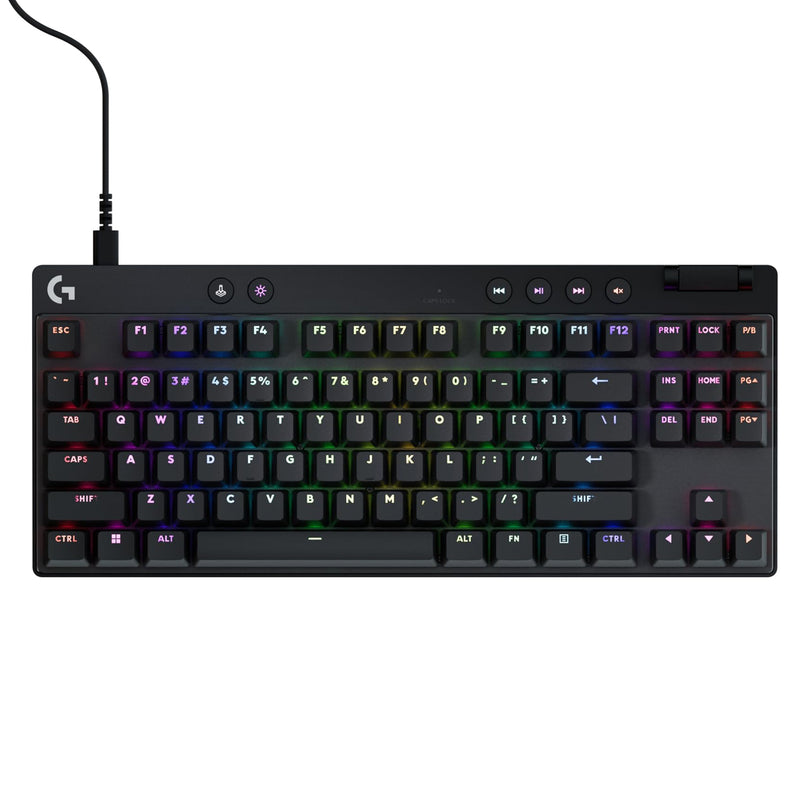 Logitech G Pro TKL Rapid Wired Gaming Keyboard with Analog Switches 