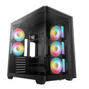 DeepCool CG590U 5F Panoramic Seamless Single-Curve Glass ATX PC Case (Black) (R-CG590U-BKAGA5-G)