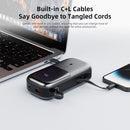 Vyvylabs Power Lite Digital Display Power Bank 20000mAh 65W with C+L Fast Charging Cable