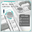 Ajazz AK820 White Backlit Wired 75% Hot-Swappable Mechanical Keyboard