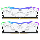 Teamgroup T-Force Delta A RGB 32GB (2X16GB) DDR5 AMD EXPO 6000MHZ CL38-46-46-76 1.25V Gaming Desktop Memory (White)