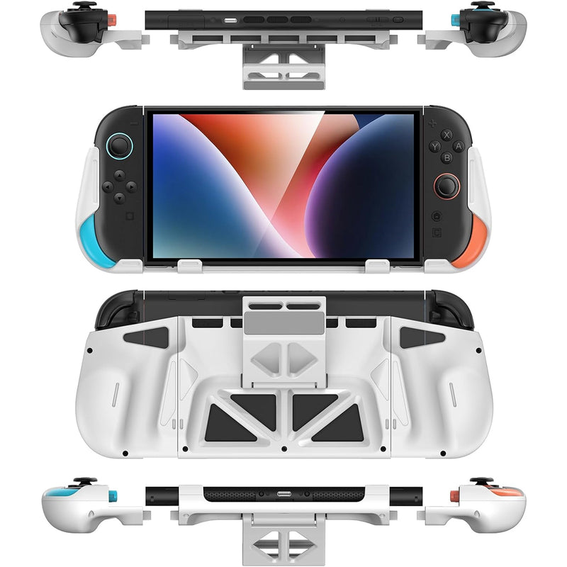 Transnovo Detachable Magnetic Protective Case with Stand for Nintendo Switch 2 (White) (NS2-CS01)