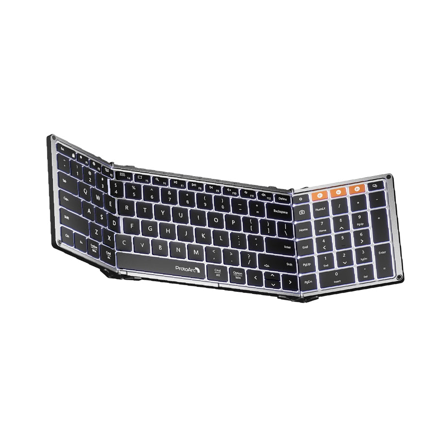 ProtoArc XK01 Plus Foldable Full-Size Bluetooth Keyboard
