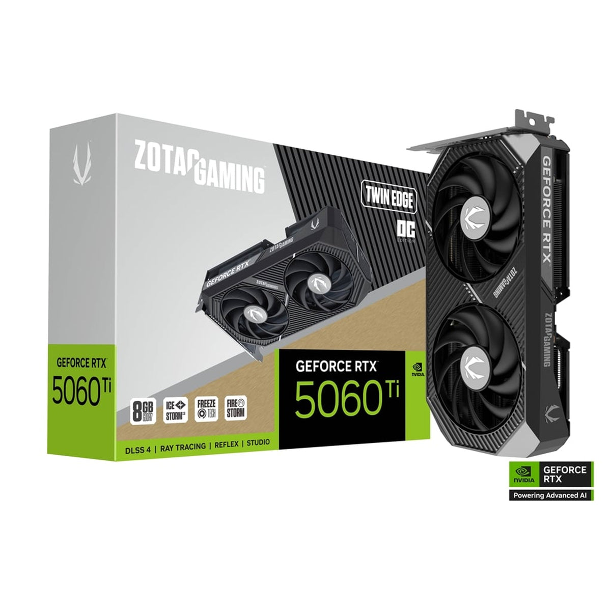 Zotac Gaming GeForce RTX 5060 Ti 8GB Twin Edge OC GDDR7 Graphics Card (ZT-B50610H-10M)