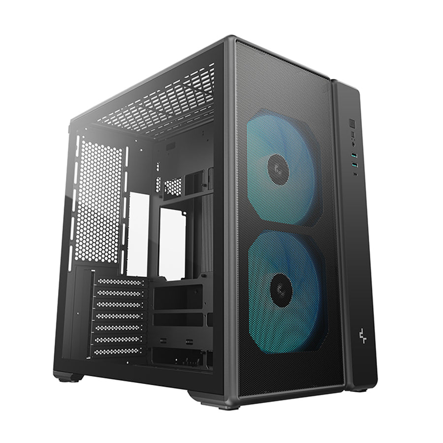 DeepCool CG590 Mesh 2F Mid-Tower ATX PC Case with Pre-Installed 2x160mm ARGB Fans