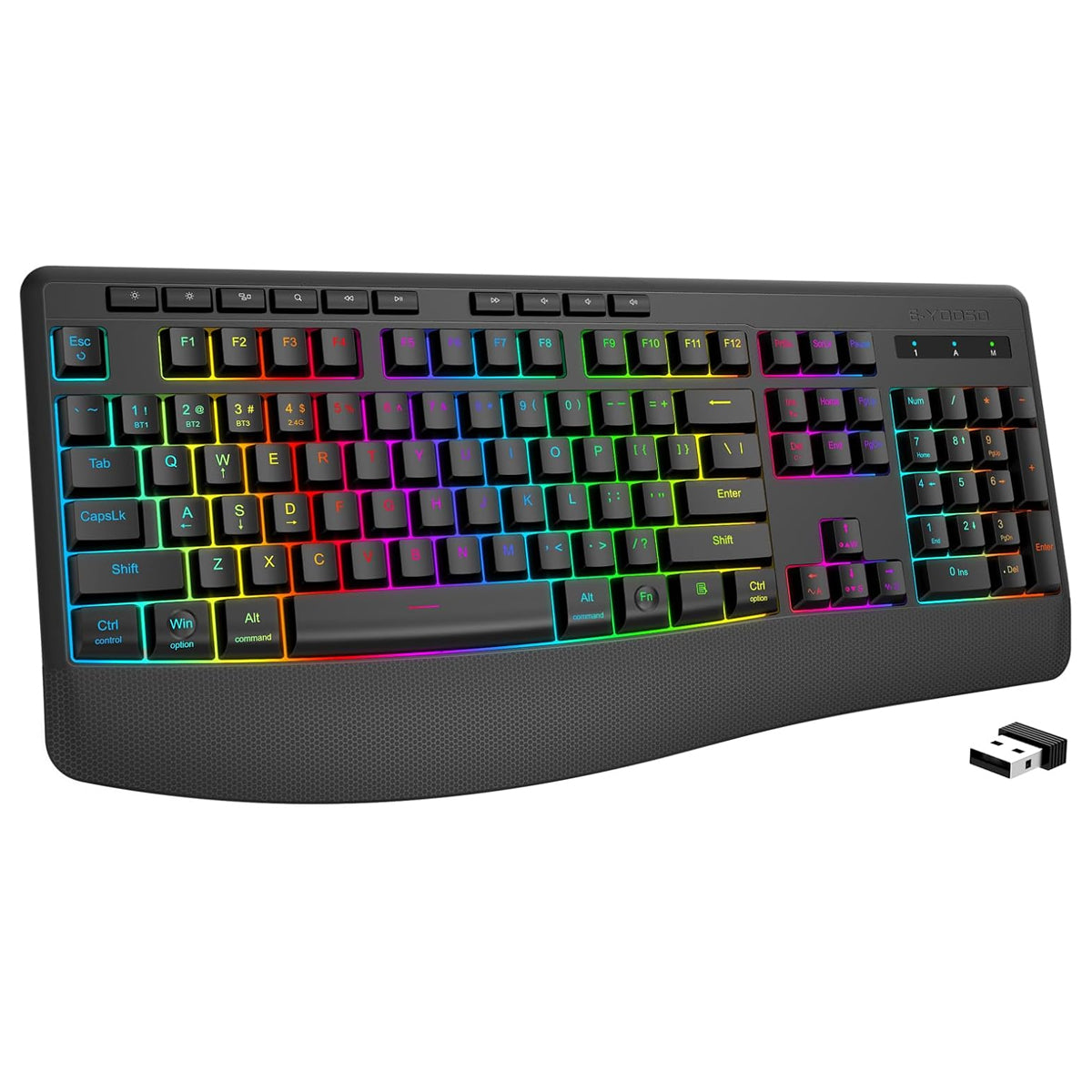 E-Yooso K-787 Tri-Mode RGB 104 Keys Keyboard (Black)