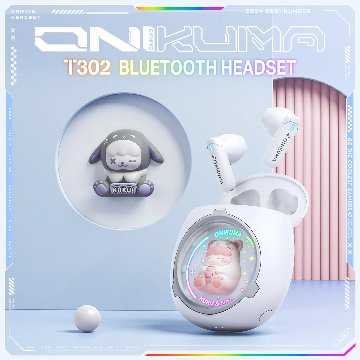 Onikuma T302 Wireless Earphones