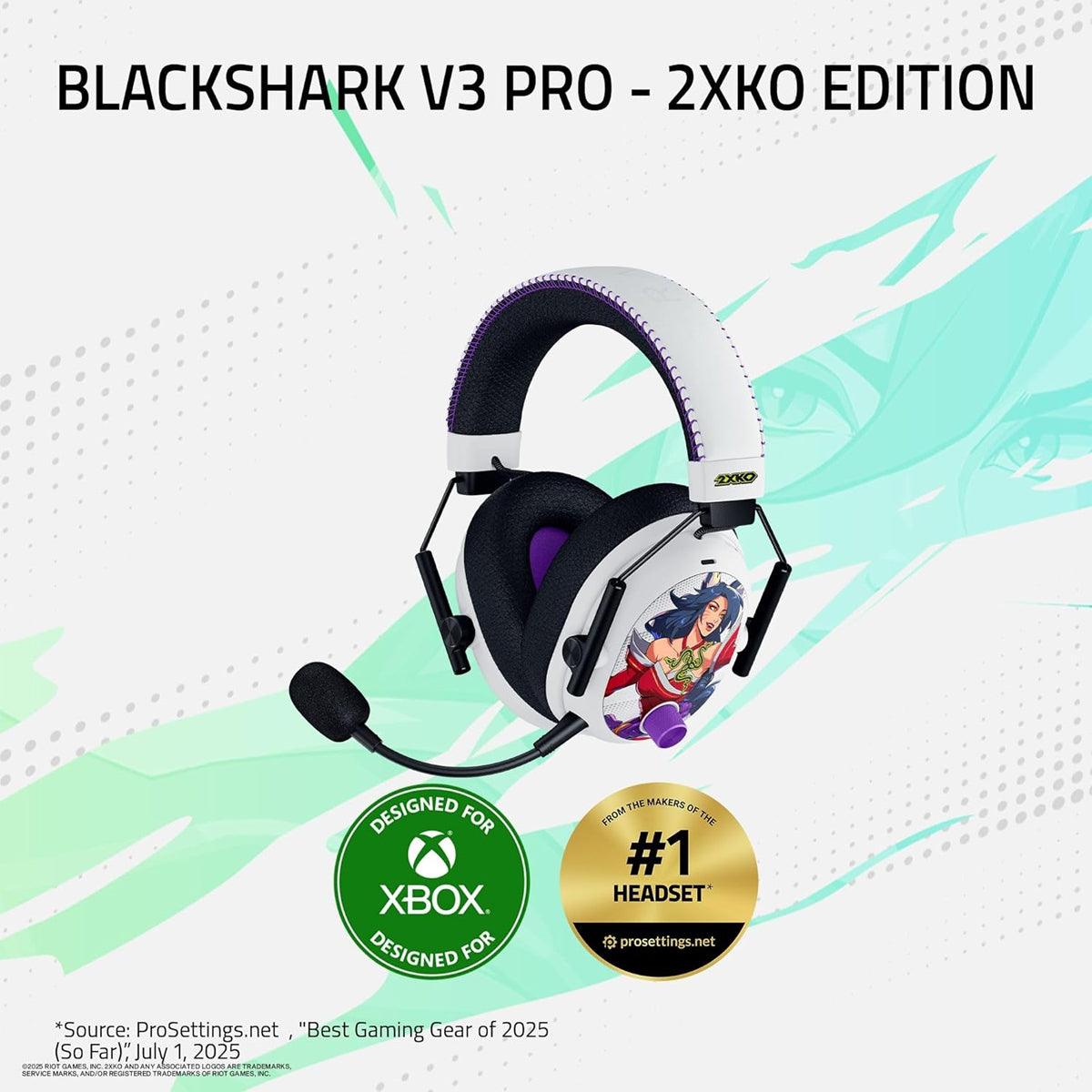 Razer BlackShark V3 Pro Wireless ANC Esports Gaming Headset (2XKO Ed.)