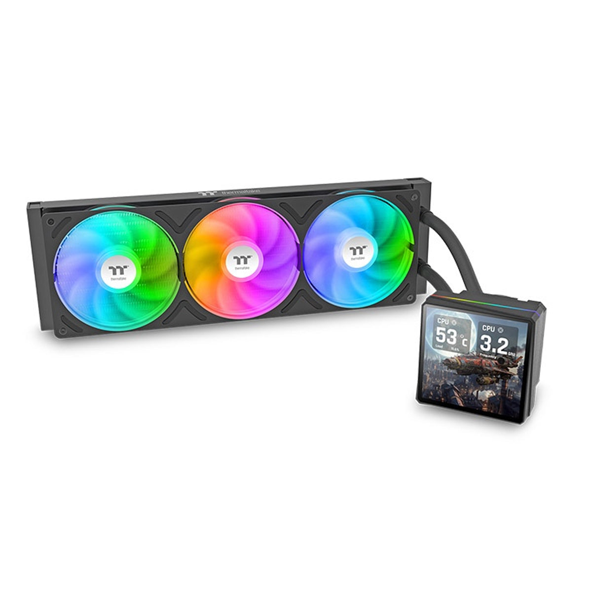 Thermaltake TH360 V3 Ultra ARGB Sync AIO Liquid Cooler with 3.95" LCD Display