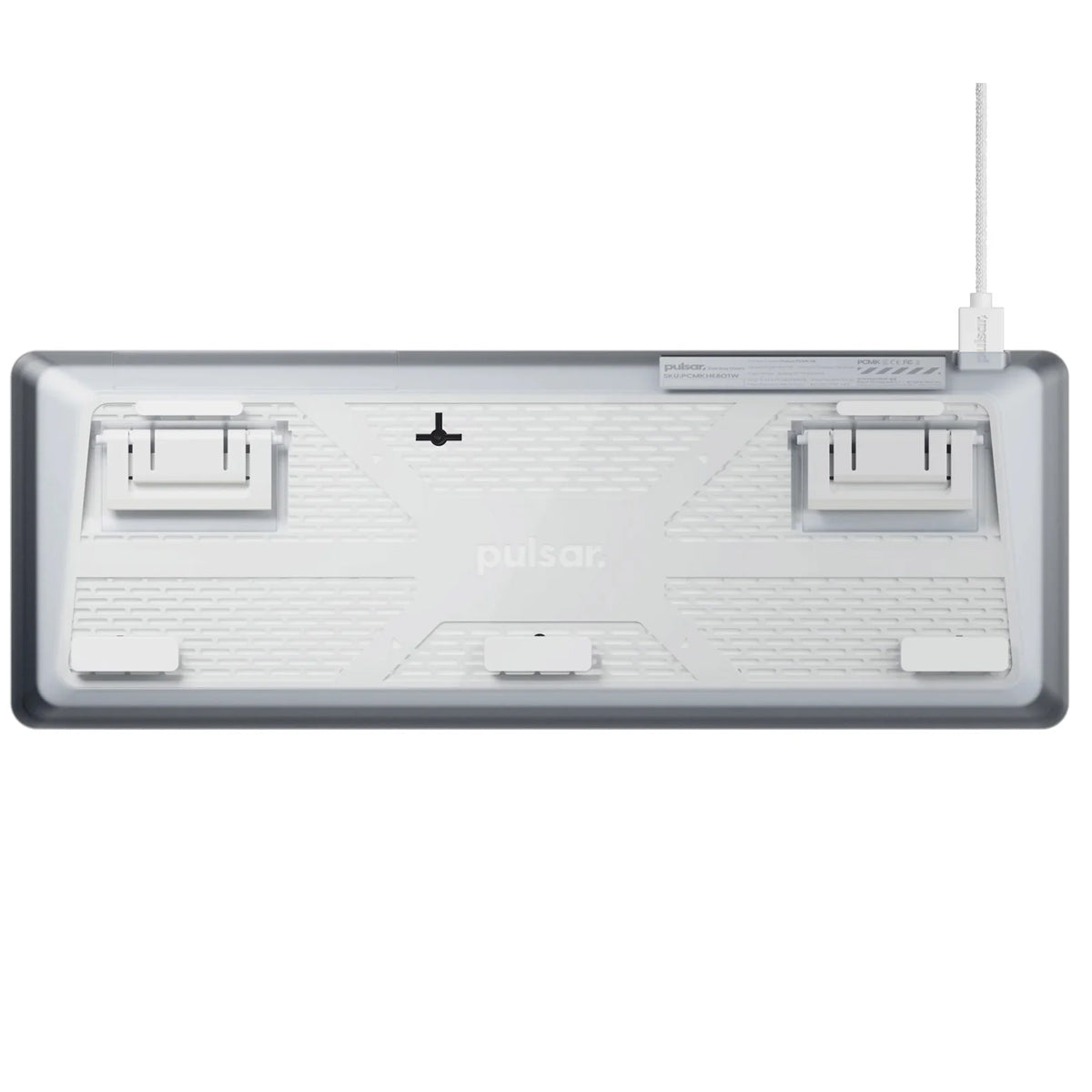 Pulsar PCMK 3 HE 60 ANSI Hall Effect Magnetic Gaming Keyboard (White) (PCMK3HE601W)