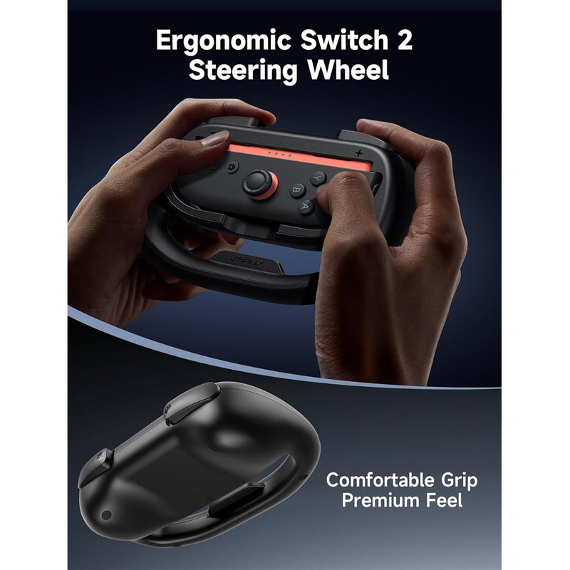 JSAUX Racing Steering Wheel 2-Pack for Nintendo Switch 2