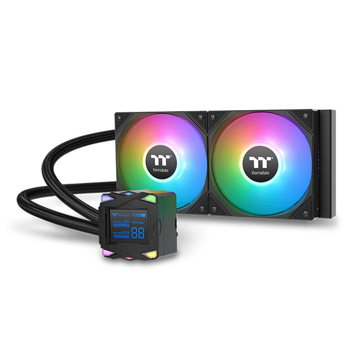 Thermaltake LA240-S ARGB Sync AIO Liquid Cooler with 2.4" Segment LCD
