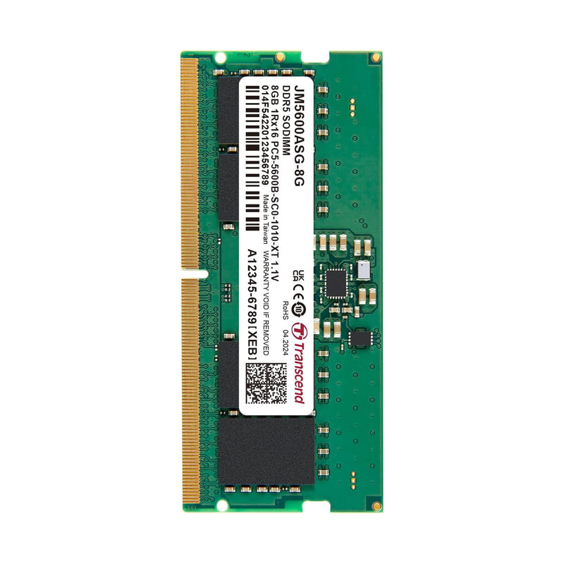 Transcend JetRam 8GB DDR5 5600MHz SODIMM 1Rx16 CL46 1.1V
