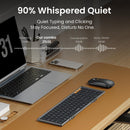 ProtoArc XKM01 Foldable Full-Size Wireless Keyboard and Mouse Combo